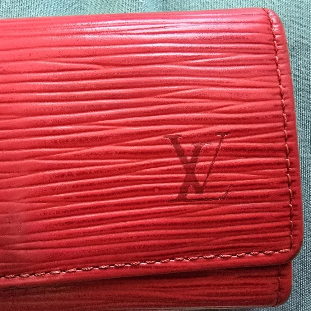 Louis Vuitton Red Epi Leather Wallet